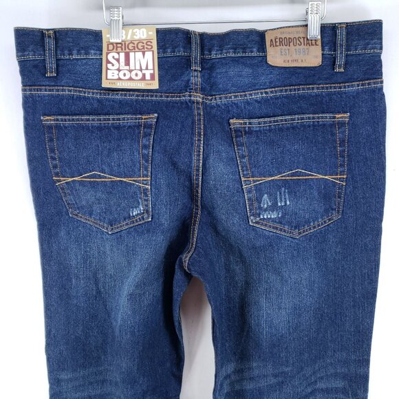 Aeropostale Driggs Slim Boot Denim Jeans Men's Size 38x30 - Picture 4 of 7